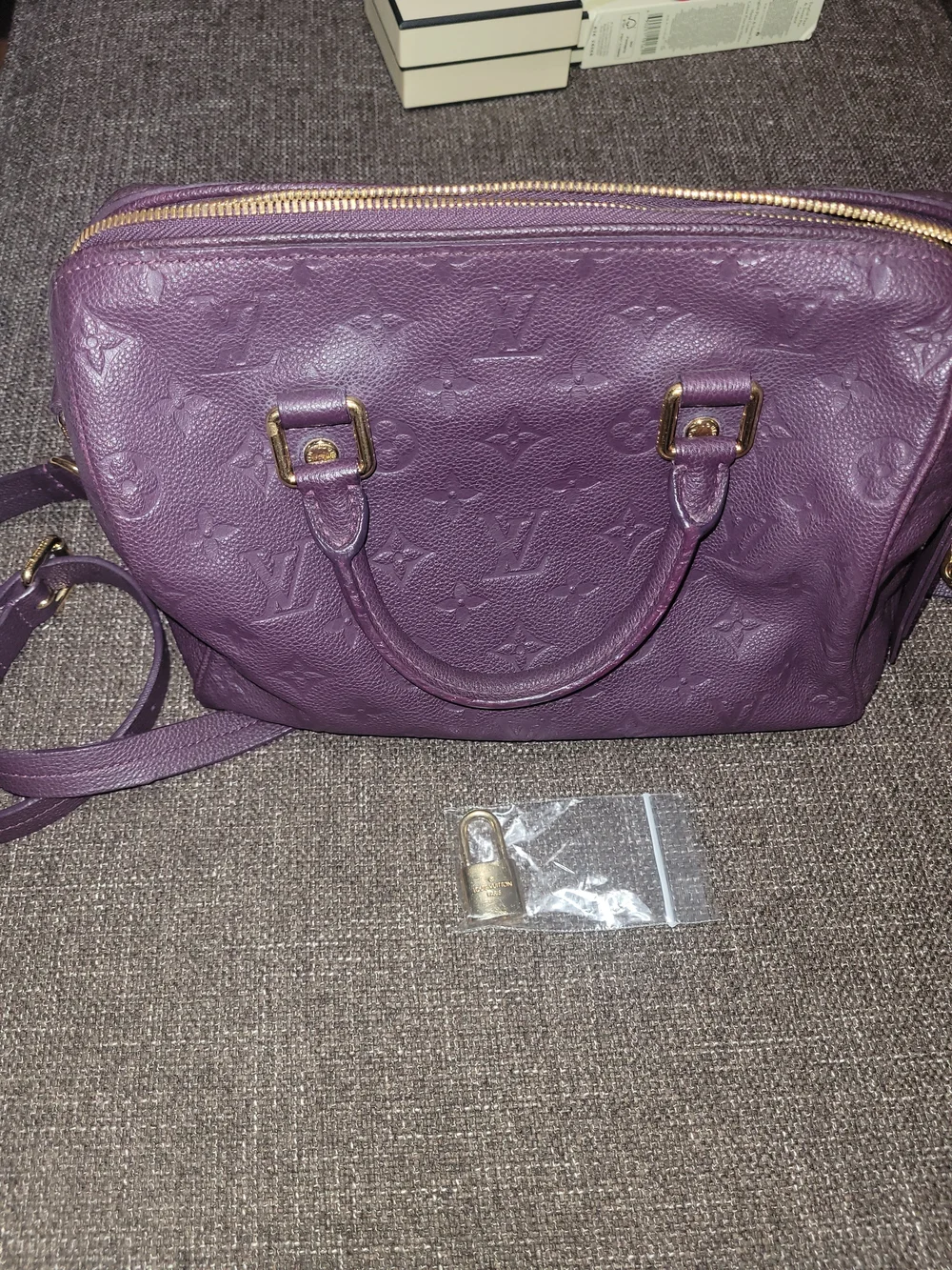 Louis Vuitton luxurious purple